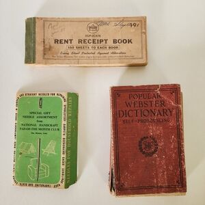 Source Unknown Vintage Book Collection - Green and Brown